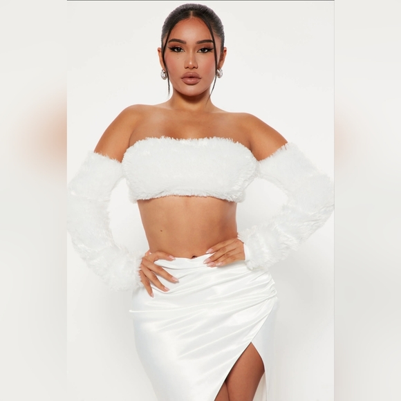 Fashion Nova White Skirt set - Picture 3 of 3